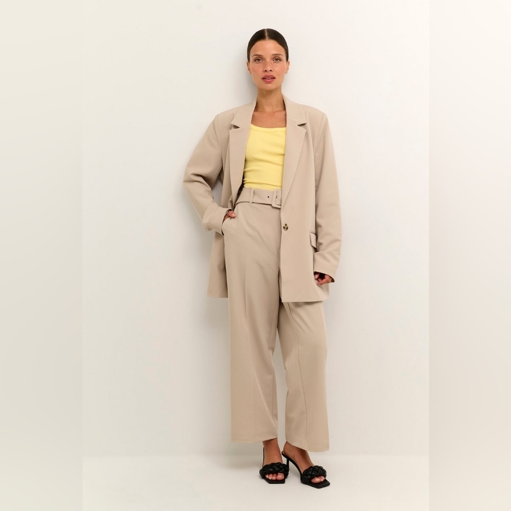 NWT KAFFE Kasakura Light Sand Blazer - Picture 6 of 6